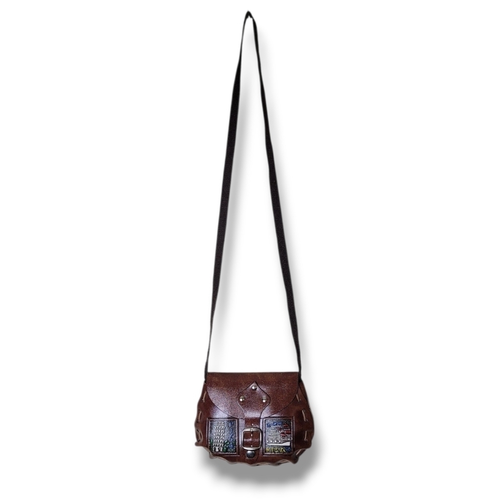 Italian Leather Mini Crossbody Bag Artisan Travel